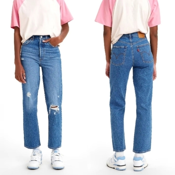 Levi's® Premium Ribcage Straight Ankle jeans - Picture 1 of 12